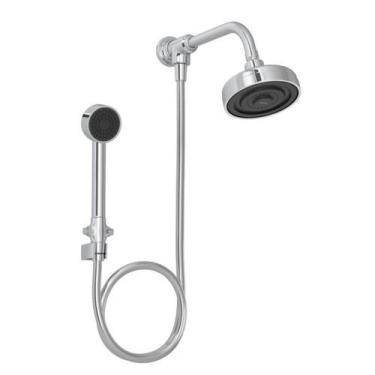 Imagem de Chuveiro Deca Acqua Plus 1990.C.STD.KIT.N de Parede com Desviador Crom