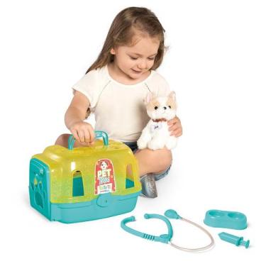Imagem de Brincando de Veterinário Pet Box Com Pelúcia TaTeTi