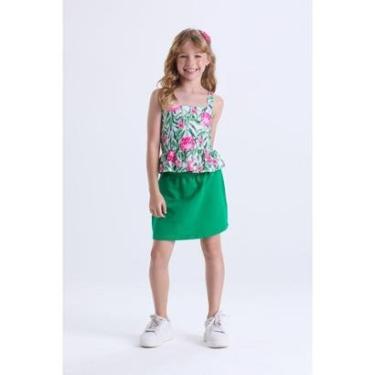 Imagem de Conjunto Infantil de Verão Menina Jardim Encantado-Feminino