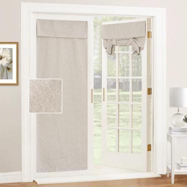 Imagem de Cortinas RYB HOME Tricia Room Darkening para porta francesa cáqui