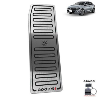 Imagem de Descanso De Pé Polo 200 Tsi 2018/2020 Em Aço Inox Preto