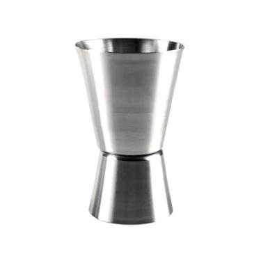 Imagem de Copo Dosador Duplo para Bar e Cozinha, Medidas 50mL e 25mL, Transparente