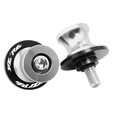 Imagem de BYYINGSUS Bobina de braço oscilante CNC de 6 mm, acessórios de motocicleta compatíveis com Y&AMAHA YZF R1 R3 R6 YZFR1 YZFR3 YZFR6 1999-2024 (Yzfr6 prata)