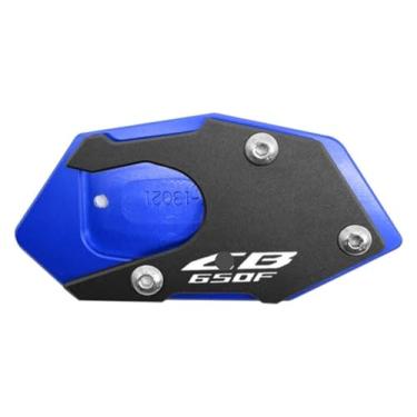 Imagem de BYYINGSUS Acessórios de modificação de motocicleta Placa de extensão de almofada de suporte lateral CNC compatível com CB650F 2014-2018 (azul)