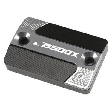 Imagem de BYYINGSUS Acessórios CNC para motocicleta Tampa do reservatório de fluido de freio dianteiro compatível com CB500F CB500X CBR500R CB 500F 500X CBR 500R 2013-2020(Cb500x Titanium)