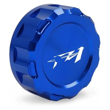 Imagem de Tampa do reservatório mestre do cilindro de fluido de freio traseiro CNC universal compatível com Y&AMAHA FZ1 FZ 1 FZ1S FZ6 FAZER/FZ6R/FZ6S/FZ6N todos os anos (azul)