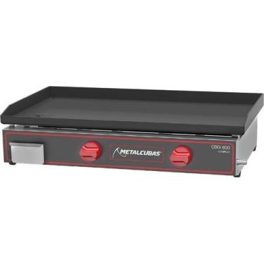 Imagem de Chapa a Gás para lanches CBG 60 x 45 - Metalcubas