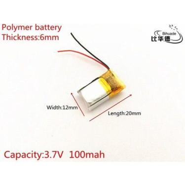 Imagem de Bateria Mp3 Caneta 100 Mah 3,7v Fone De Ouvido - bgb