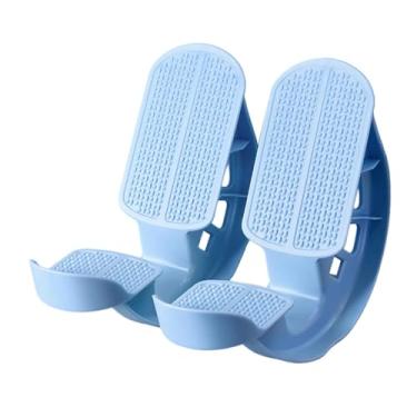 Imagem de Dynwave 2 peças de maca de panturrilha com balancim para os pés, equipamento de treinamento, prancha de alongamento de panturrilha e tornozelo, rolo para, Azul