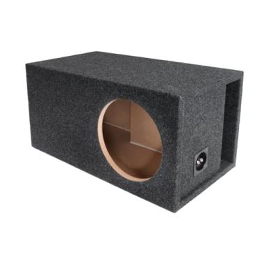 Imagem de Atrend Caixa de subwoofer Bbox ventilada única de 30,5 cm – Caixas e caixas de subwoofer de carro único sintonizado com SPL – Caixa de subwoofer premium melhora a qualidade do áudio, som e graves – Terminais de acabamento em níquel