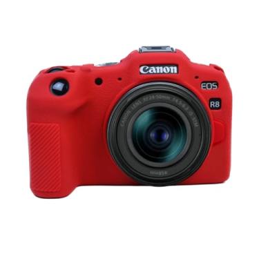 Imagem de Easy Hood Capa Easyhood Eos R8, Protetora De Silicone Macio, Leve E Compacta Para Câmera Canon Mirrorless - Vermelha