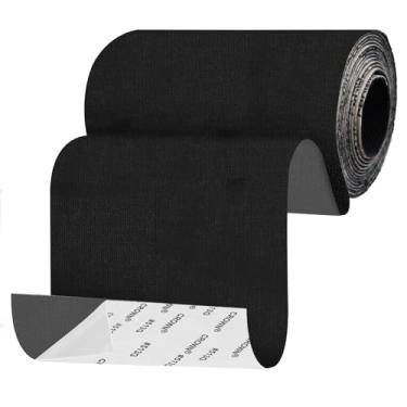 Imagem de Patch de lona 10 cm x 152 cm, autoadesivo à prova d'água para consertar tendas, sofás, capas de barco, cadeiras de acampamento, toldos, assentos de carro (preto)