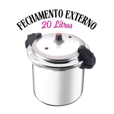 Imagem de Panela De Pressão Alumínio Válvula De Controle 20 Litros