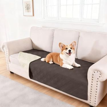 Imagem de hyha Cobertor impermeável para cães, cobertor de cama reversível para animais de estimação, capa de sofá macia para cães lavável, capa de sofá impermeável para sofá e filhotes e gatos, protetor de