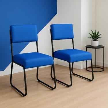 Imagem de Kit 2 Cadeiras Florida Corano Sala Escritorio Pes Reforçado - Dcazza, 