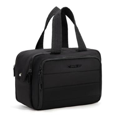 Imagem de Montana West Bolsa de maquiagem de viagem, organizador de maquiagem de grande capacidade, bolsa de cosméticos leve e inchada com compartimento à prova d'água