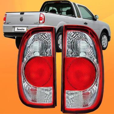 Imagem de Par Lanterna Traseira Saveiro G4 Bicolor - JCV