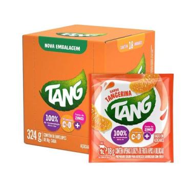 Imagem de Refresco em Pó Tang Tangerina 18g Embalagem com 18 Unidades
