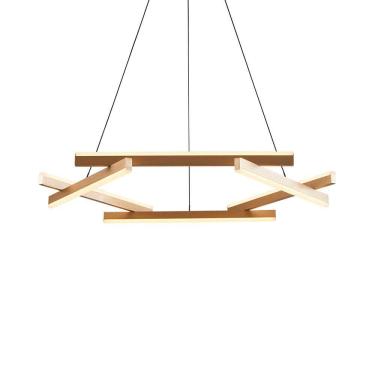 Imagem de Lustre Pendente Nordecor Wida 2788 Preto - Ouro Champagne Led Bivolt Preto - Ouro Champagne 2788