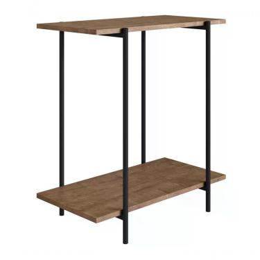 Imagem de Mesa Lateral Para Sofa 27869 Linha Tube Vermont Preto Fosco