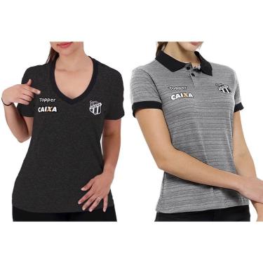 Imagem de Kit 2 Camisas Topper Ceará 2018 Feminina