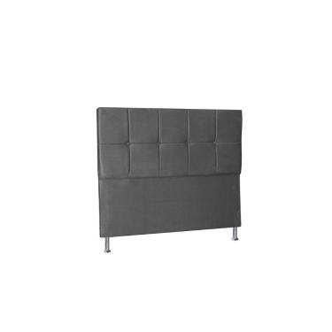 Imagem de Cabeceira Lisboa 1,60 Cm Cama Box Queen Suede Cinza
