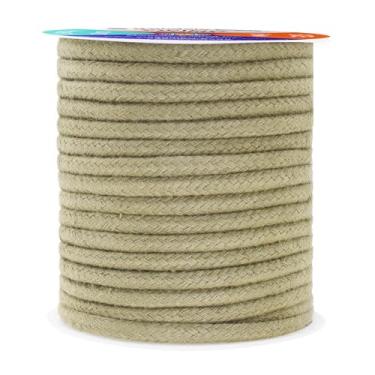 Imagem de Mandala Crafts Cordões de substituição macios bege para bolsas de moletom - cordão de tubulação para estofamento de costura - 20 metros 6 mm fio de algodão macramê corda espartilho cordas