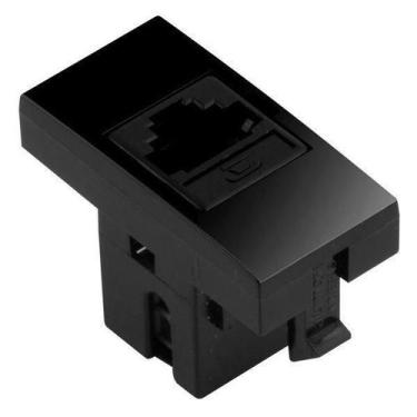 Imagem de Módulo Telefone Rj11 - Inova Black Piano - 85515 - Alumbra