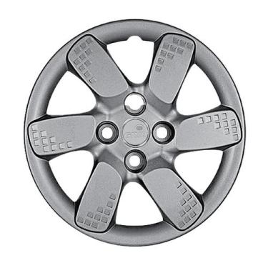 Imagem de Calota 198cb-pta aro 14 prata cubo baixo - unidade - GRID PRATA