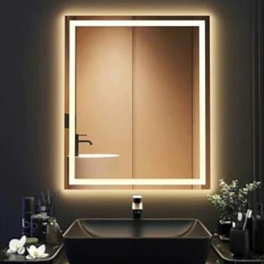 Imagem de Espelho Vertical Iluminado com 2 Luzes de LED e Touch Screen - Espelho