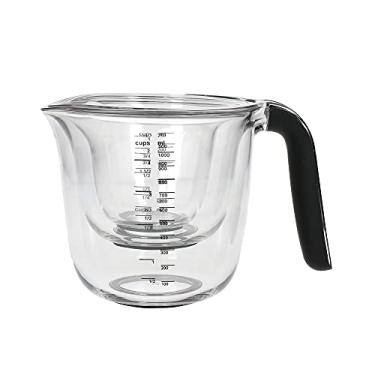 Imagem de KitchenAid Conjunto de 3 jarras de medição, pode ir à lava-louças – 4 xícaras grandes (1 litro), 2 xícaras (500 ml) e 1 xícara (250 ml) – Preto