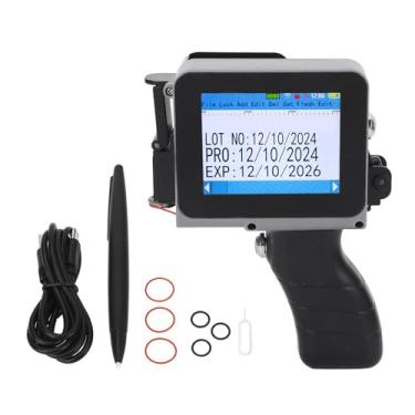 Imagem de Garosa Impressora Jato de Tinta Portátil Com Tela Sensível Ao Toque HD LED de 4,3 Polegadas Pistola Jato de Tinta Portátil para Código de Barras QR Code Data Impressão de Número