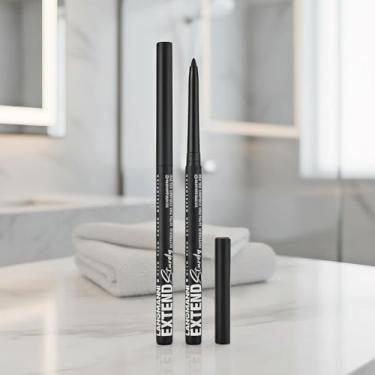 Imagem de Pincéis de delineador de gel retráteis, pincéis delineadores impermeáveis de longa duração para definição suave, resistente a manchas (nº 11) preto)