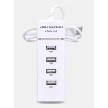 Imagem de Hub USB 3.0 de 4 portas, divisor de extensão USB 3.0 portátil, suporte Plug and Play, hub de carregamento USB de alta velocidade para tablet, laptop, fácil de usar e transportar