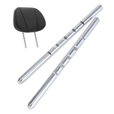 Imagem de VOSAREA 2 peças de haste de encosto de cabeça de metal para assento de carro ferramenta de suporte de pescoço durável fácil instalação construção resistente para veículos confortáveis e trailers