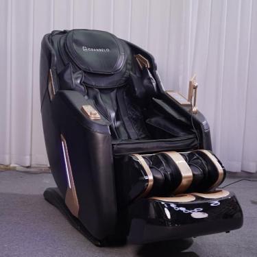 Imagem de Poltrona Elétrica 3D Stark com Massagem Aquecimento Bivolt Reclinação Gravidade Zero Controle LCD Touch PU Preto G94 - Gran Belo