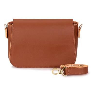 Imagem de Bolsa Feminina Pequena de Ombro Alça Transversal (Caramelo)
