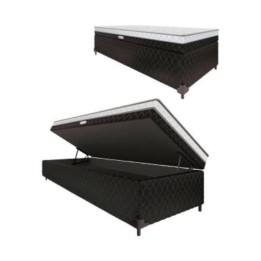 Imagem de Cama Box Baú Conjugada de Espuma D28 Nappoli Solteiro 88cm