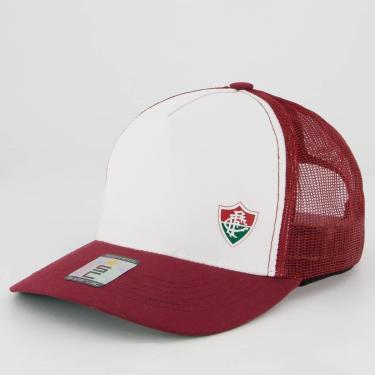 Imagem de Boné Fluminense Trucker Branco e Bordô-Unissex