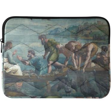 Imagem de Capas para laptop personalizadas Raphael Miraculous Draught Fishes, capas universais para laptop de 13 a 14 polegadas, capa fofa para MacBook Air 13 polegadas