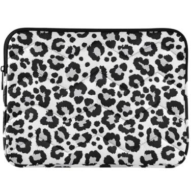 Imagem de Capa protetora para notebook com estampa de leopardo de neve e textura universal de 13 a 14 polegadas para MacBook Air 13 polegadas