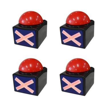 Imagem de Botão De Resposta Vermelho Com Som E Luz Para Jogos De Festa 1-5PCS - 