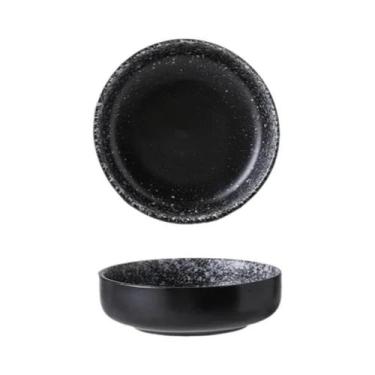 Imagem de Prato pequeno de cerâmica doméstico, pires de molho de tomate, pote de