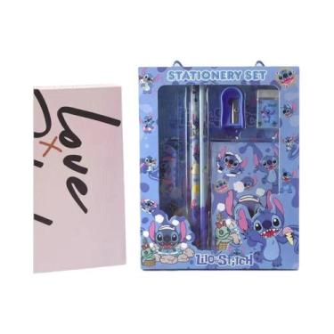 Imagem de Conjunto De Material Escolar 6PCS Com Lápis Caneta Apontador Borracha 