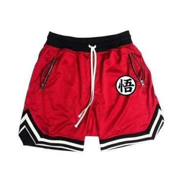 Imagem de Calças De Fitness Masculinas De Secagem Rápida Em Malha, Shorts Casuai