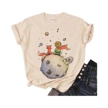 Imagem de Mulheres e meninas engraçadas The Little Prince T Shirt, Harajuku T-sh