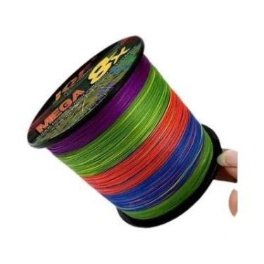 Imagem de Linha De Pesca Trançada Multifilamento Forte 8 Fios 18LB-78LB 300M 500