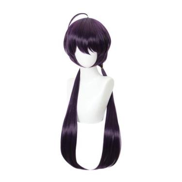 Imagem de Peruca de cosplay Bungos Stray Dogs Izumi Kyouka roxa escura 80cm - ta