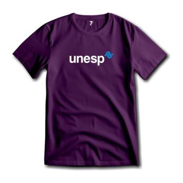 Imagem de Camiseta Unesp Algodão Premium Malha 100%, P, Roxo
