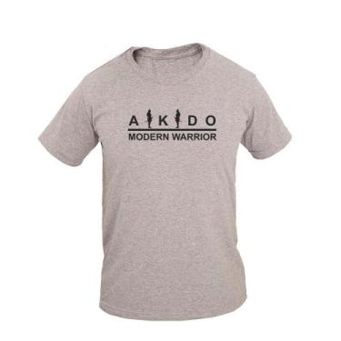 Imagem de Camiseta Masculina Casual Algodão Manga Curta Aikidô Modern - Ragor, G